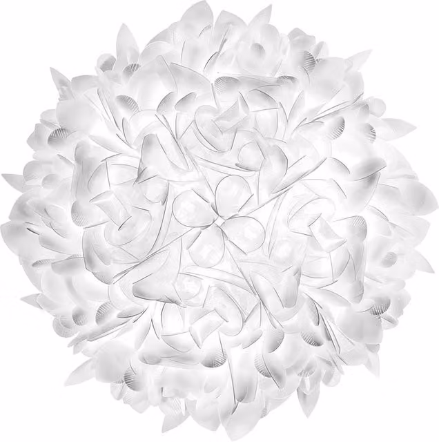 Plafoniera e applique Slamp Veli Foliage bianca con tecnologia LED e design organico