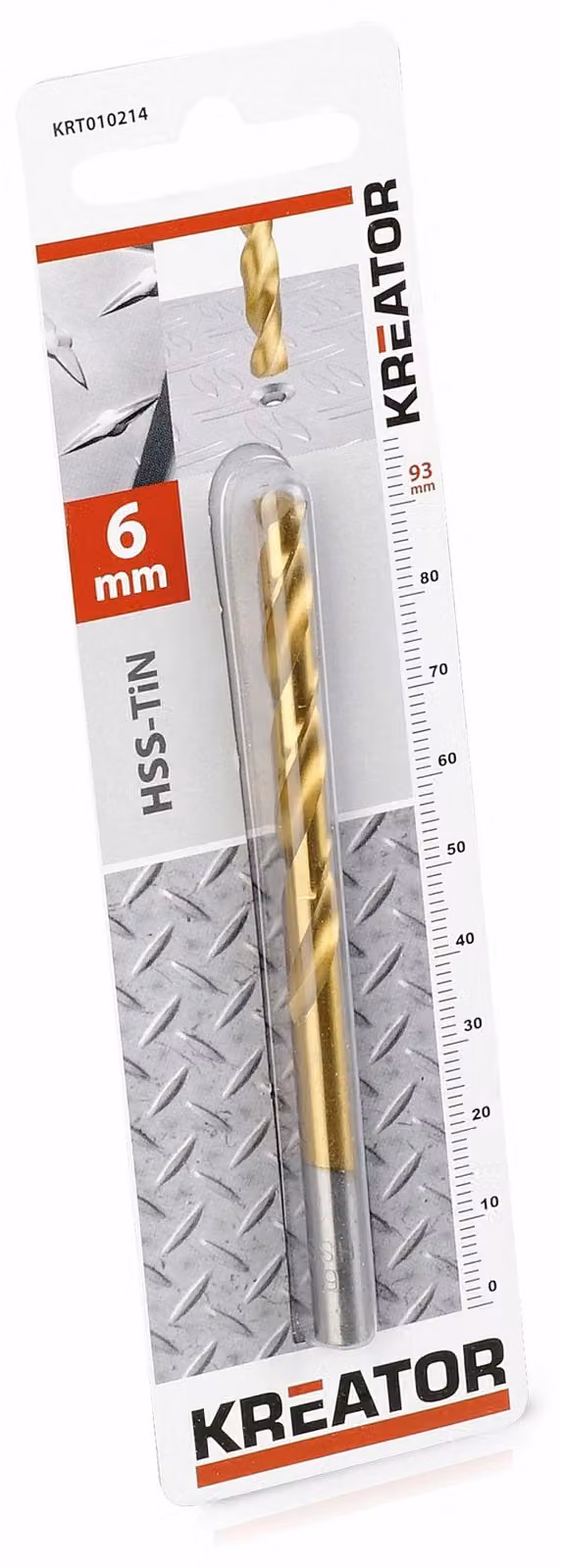 Punta in metallo titanio HSS Ø 6x93mm