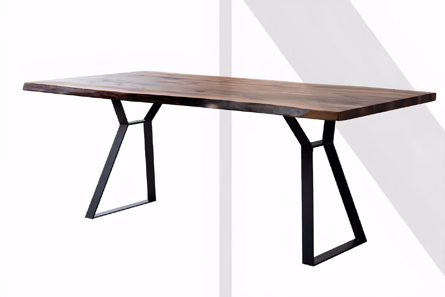 Tavolo da pranzo moderno, colore marrone, nuovo, rettangolare, in legno, ideale per la sala da pranzo, confortevole
