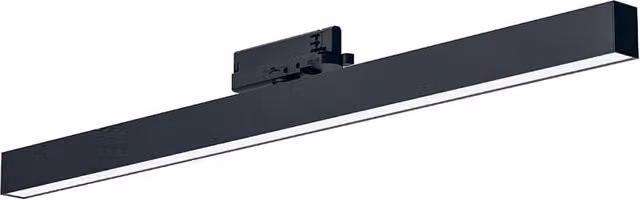 Reglette LED GFA Gealuce da 36W per Binario Trifase, Luce Bianca 4000K, 2946lm, Fascio 38°, Colore Nero Opaco, Struttura in Alluminio – 1