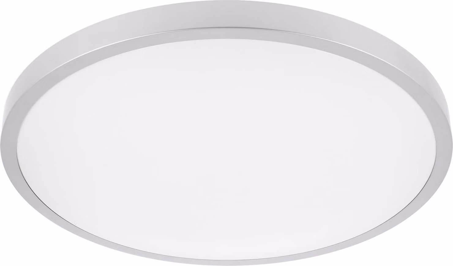 plafoniera LED 32 Watt IP54 per uso interno ed esterno rotonda argento|400 x 60mm (L. x H.)|bianco caldo|2560 lumen