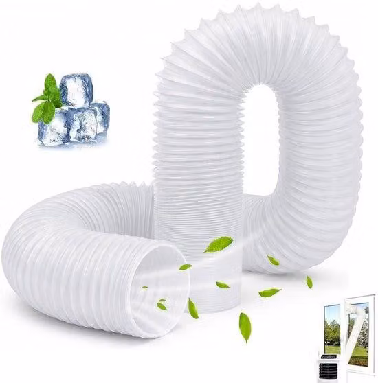 Tubo di scarico per condizionatore portatile da 130 mm - Avvolgimento a destra - Tubo di scarico per condizionatore portatile - Tubo per condizionatore - Tubo di scarico dell'aria - Diametro esterno 130 mm - Lunghezza 2 metri - Adatto per: Ventilazione, c