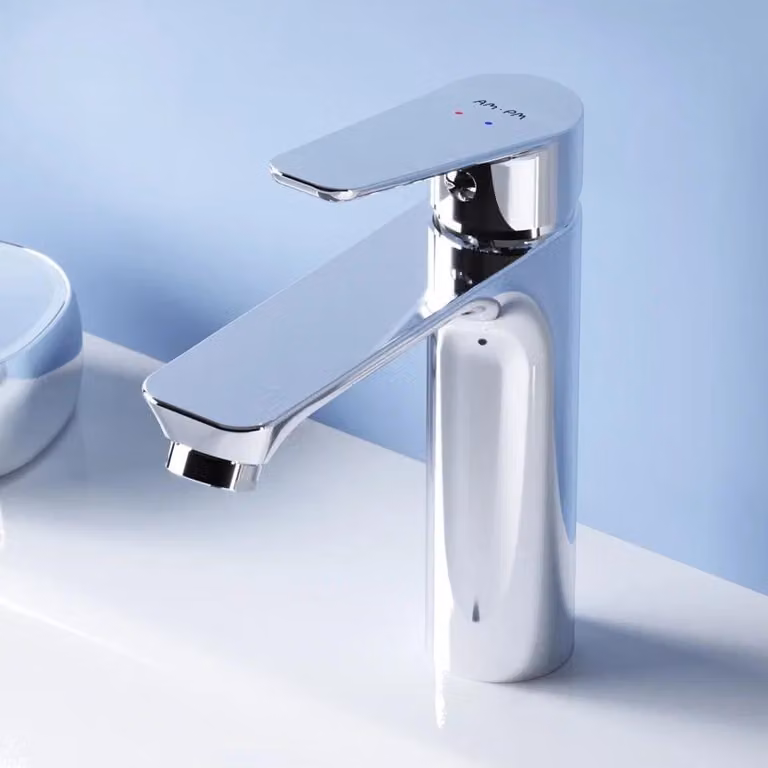 AM.PM Rubinetto da bagno Miscelatore cromato per lavabo Rubinetto da bagno Miscelatore per lavabo Miscelatore monocomando da bagno