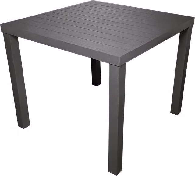 Tavolo da Giardino 80x80 cm in Alluminio San Vincenzo Grigio