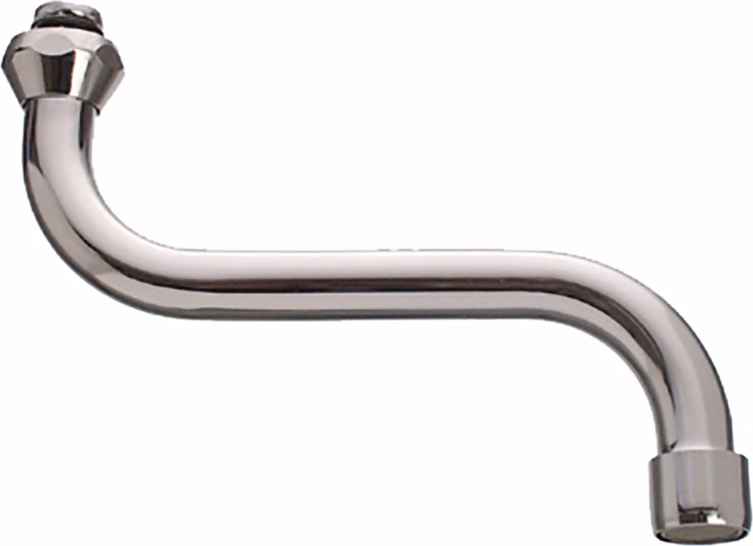 Scarico a forma di S, 200 mm, cromato