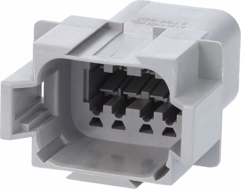 Amphenol AS-8SM 102 Connettore per cavo serie AT con pin di tenuta ridotto, codifica A, 8 poli, connessione a crimpare