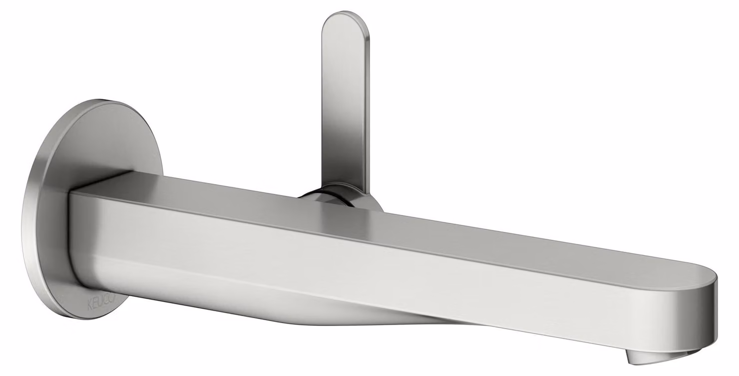 KEUCO IXMO Flat Mitigeur monocommandé encastré pour lavabo, 225mm, rosace ronde, 59516061301, 59516061301