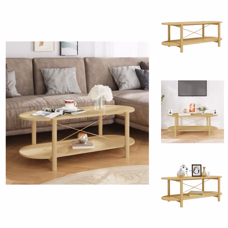 vidaXL Tavolino 110x48x40 cm in legno - Tavolini da caffè
