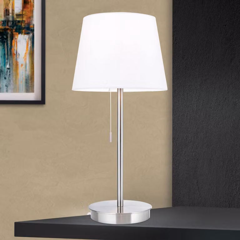 ORION Lampada da tavolo Ludwig, Alluminio / Grigio / Zincato, Soggiorno / Sala da pranzo, Metallo, Moderno, Lampada da tavolo