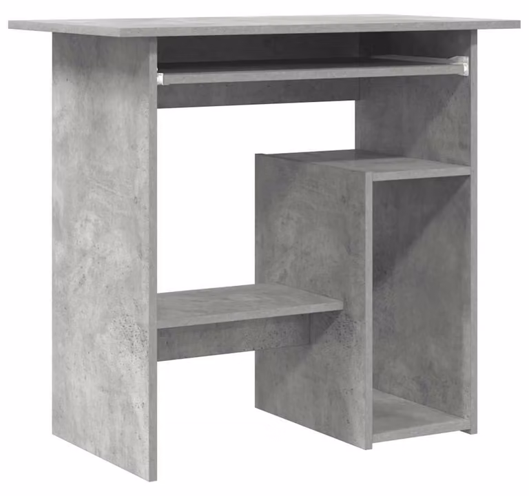 Scrivania moderna Bureau van Hout con piano di lavoro integrato per computer, dimensioni 80 x 45 x 74 cm