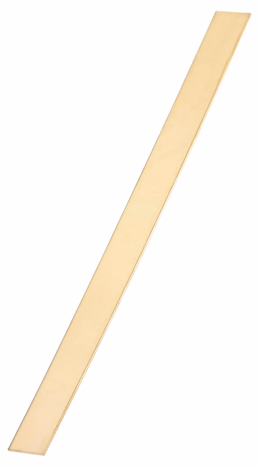 Piastra di ottone H62, 1,6 x 19 x 305 mm, confezione da 4 pezzi, barra quadrata per progetti fai-da-te