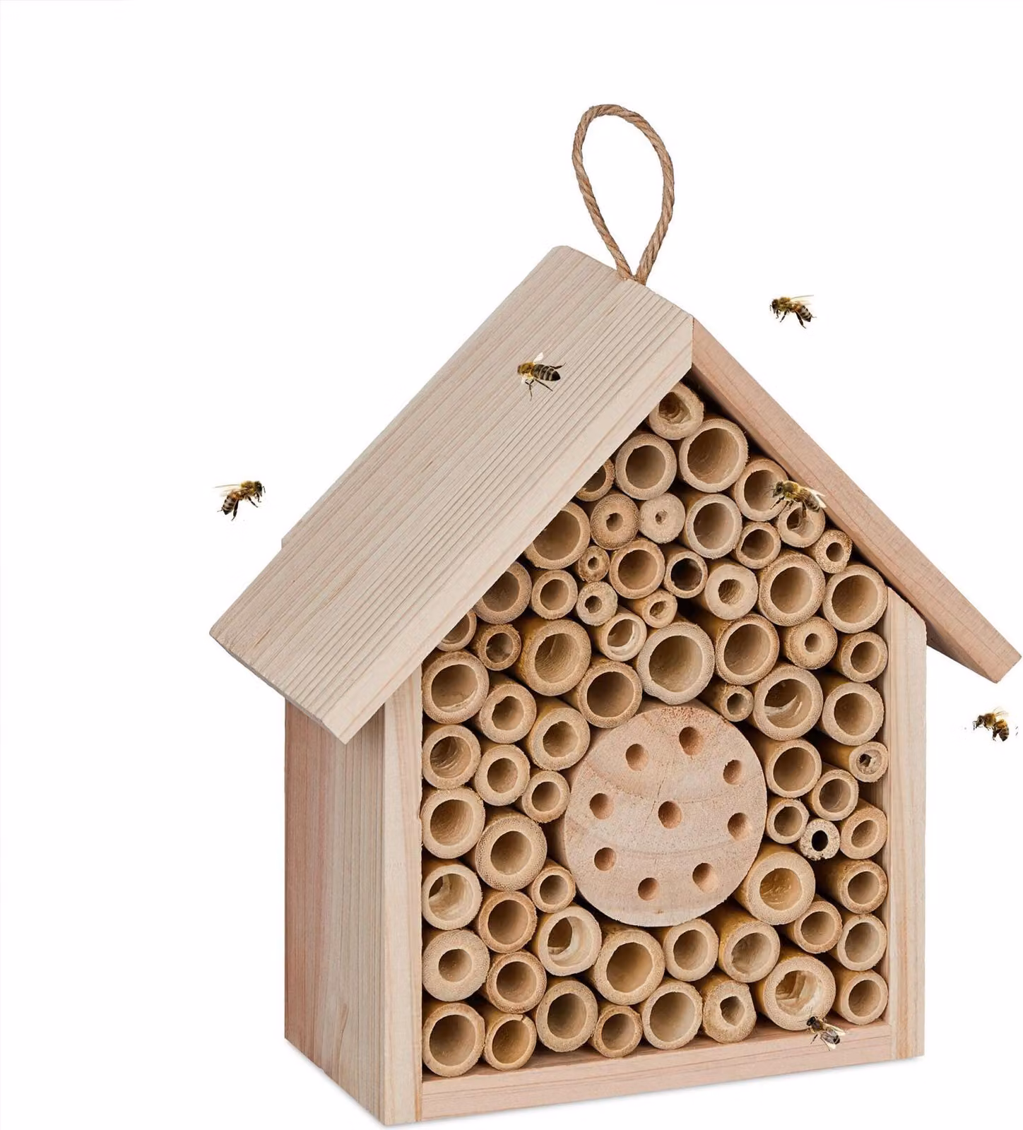 Hotel per api in legno non trattato