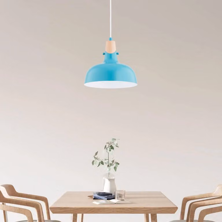 Lampada a sospensione Solo Gem Alfa, dimmerabile, Blu, Soggiorno / Sala da pranzo, Metallo, Moderno, Lampada a sospensione