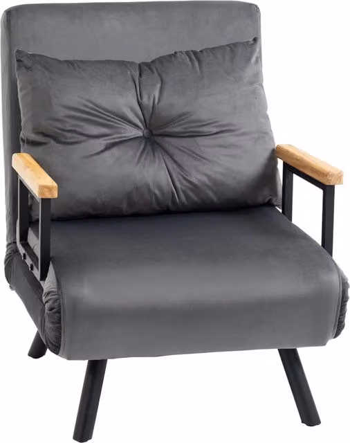 Poltrona relax ¨C Minimal ¨C Tessuto nero