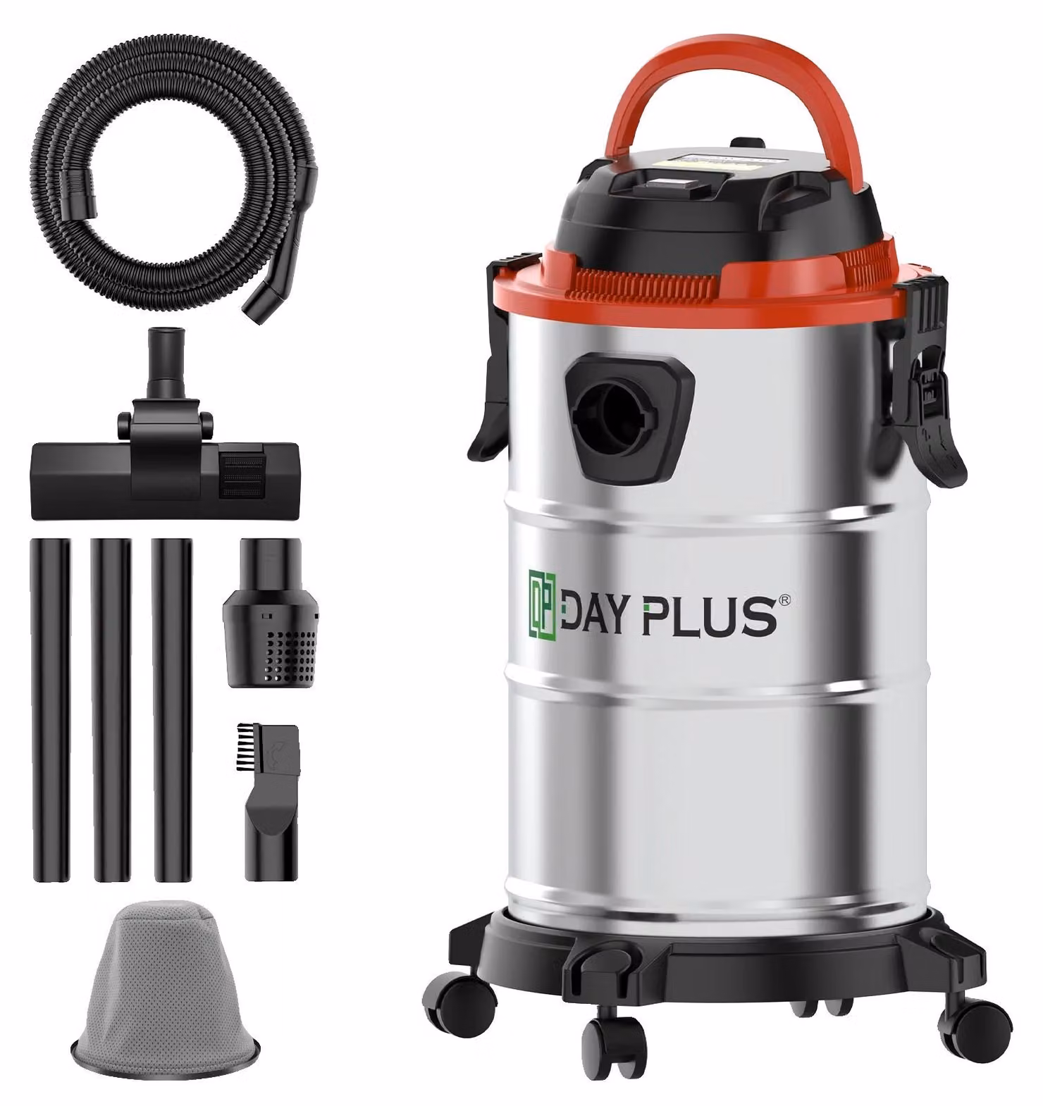 Aspirapolvere asciutto/umido, potenza 1200W, capacità 20 litri, colore grigio chiaro, conforme agli standard UE