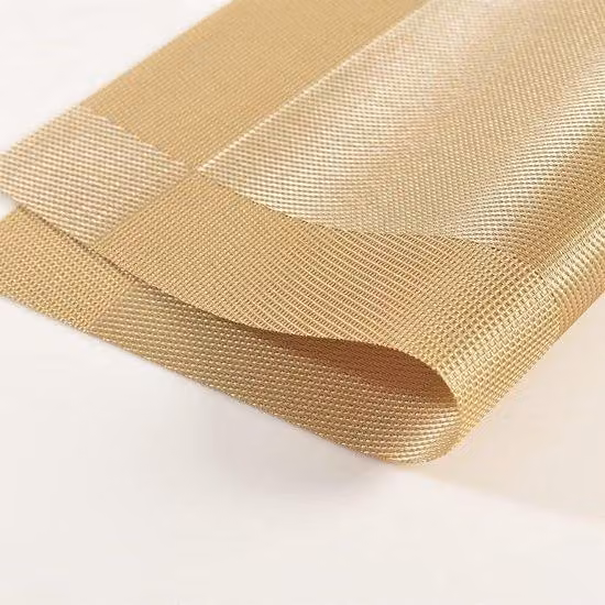 Set da 6 pezzi in PVC, color oro, antiscivolo, resistente al calore