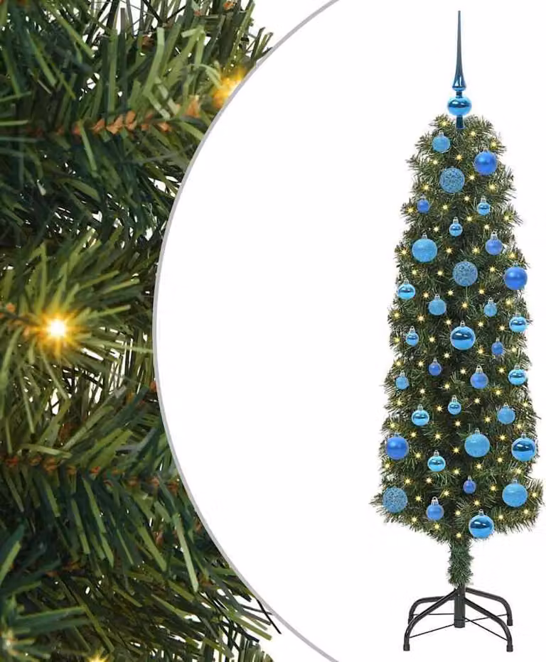 Albero di Natale artificiale con 150 LED Verde 150 cm