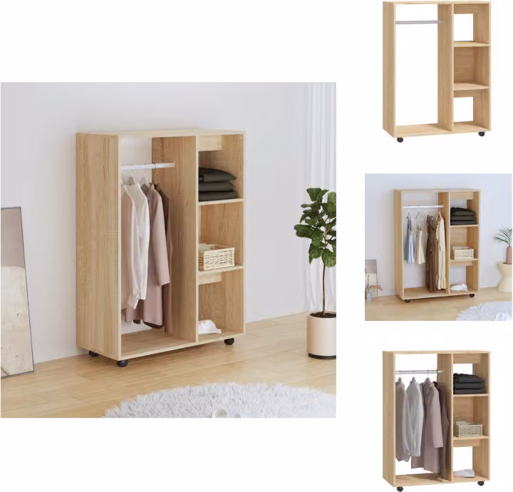 vidaXL Armadio rovere Sonoma 80x40x110 cm in legno - Armadi