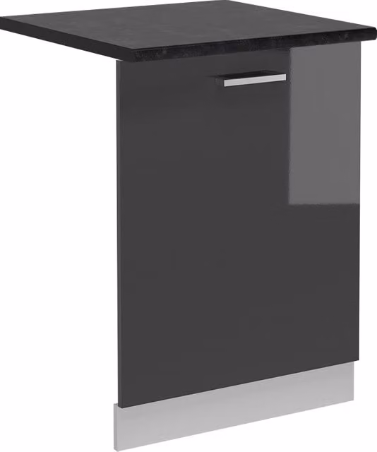 Pannello frontale per lavastoviglie Vicco R-Line Antracite lucido e Bianco, Larghezza: 60 cm