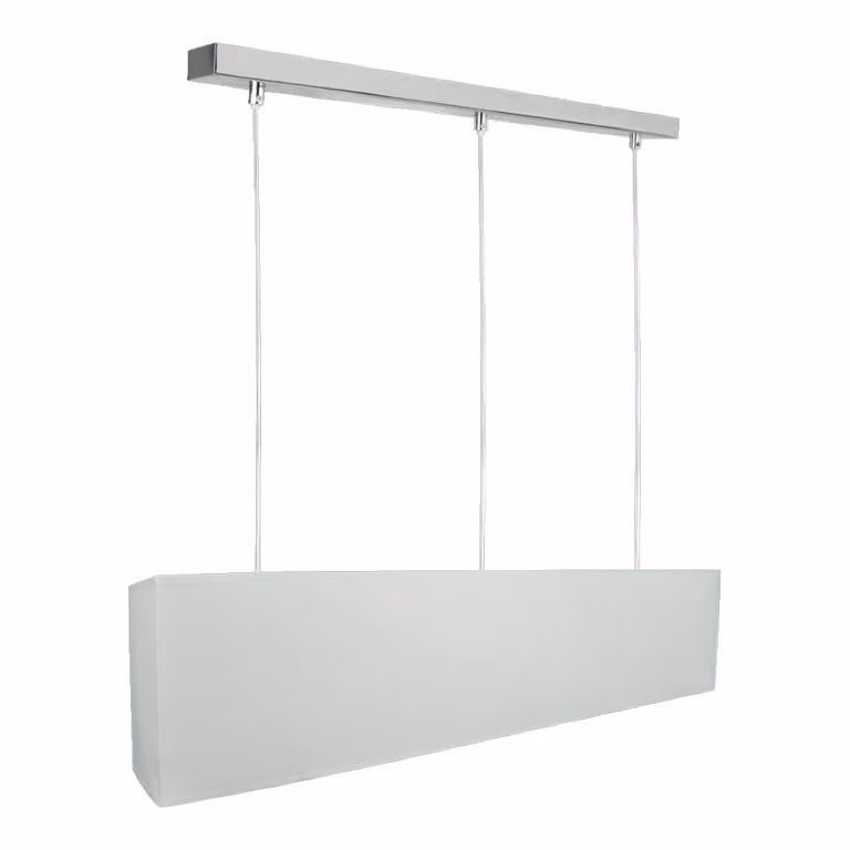 AKIRA lampada a sospensione 3xE27/40W, cromo/beige L: 940, H: 1000, dimmerabile