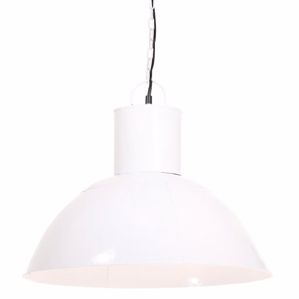 vidaXL Lampada a sospensione 25 W Bianco Rotondo 48 cm E27