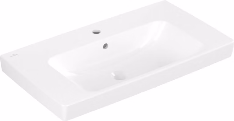 VB Architectura 800x445mm lavabo rettangolare 1HL. con troppopieno Bianco Alpino