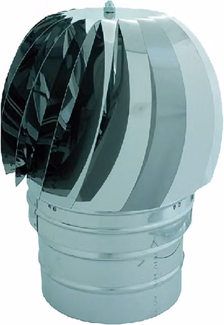 Fumaiolo radiante Iperbriko in acciaio inox color argento, diametro: 15 cm