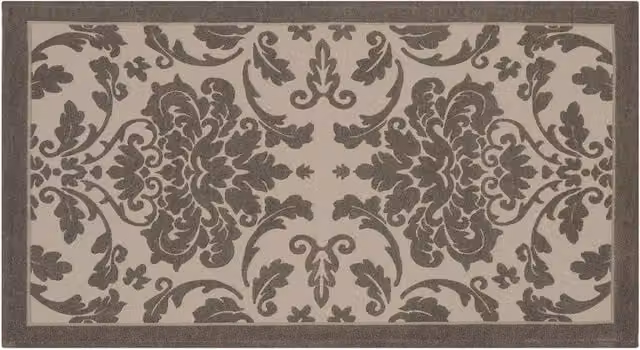 Tappeto per camera e salotto con disegno geometrico greco antiscivolo e lavabile Suardi L: 140 cm x P: 200 cm - Fango