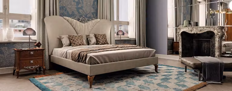 Doppelbett Massivholz Schlafzimmer Betten Design Bett Möbel Vaccari cav giovanni