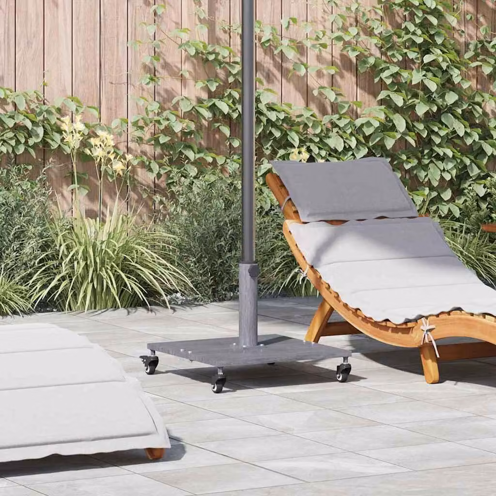 Maison Exclusive - Portaombrelli, 26,75 kg, aspetto legno grigio scuro, forma quadrata