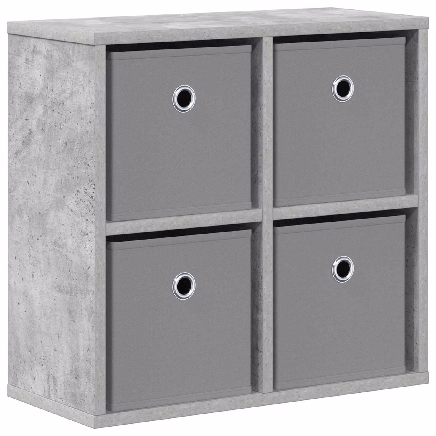 Credenza con cassetto Grigio cemento 49,5 x 22 x 47 cm