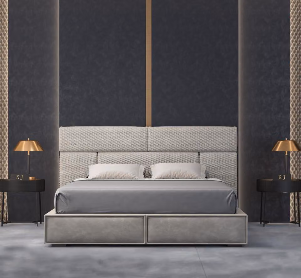 Betten Design Bett Doppel Ehe Modernes Hotel Gestell Schlaf Zimmer Luxus Möbel