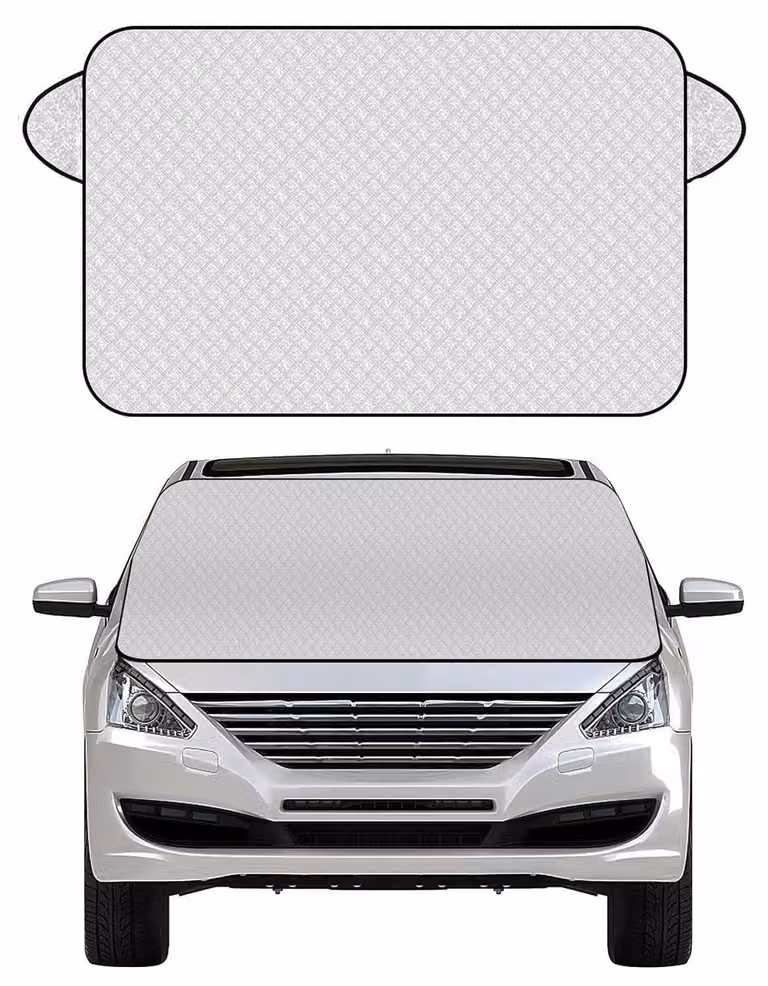 Copertura per parabrezza auto, ultra-spessa, pieghevole, protezione per tutte le stagioni, dimensioni 140x95 cm