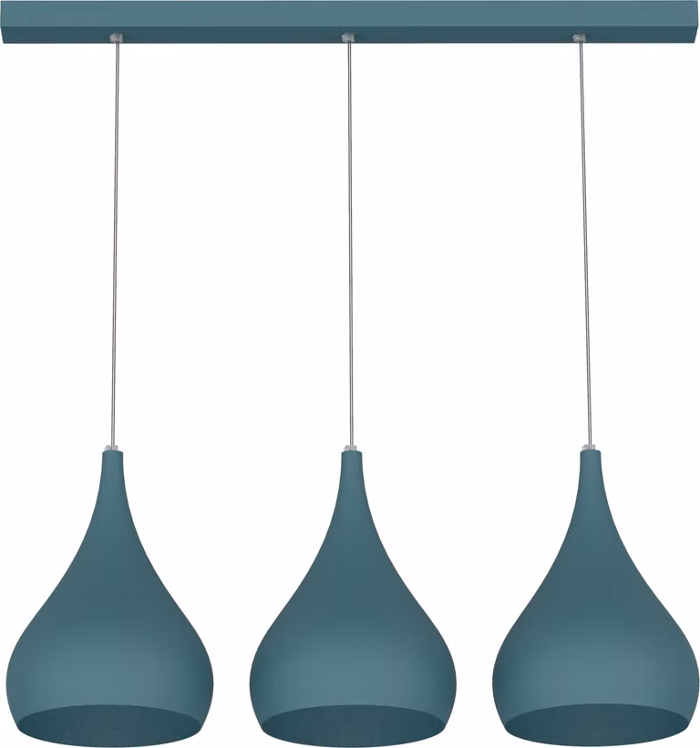 Lampada A Sospensione Calice Lineare X3 Monocolore Opaca