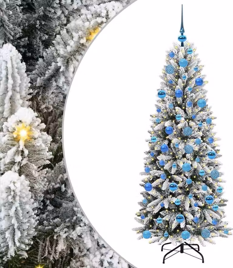 Albero di Natale artificiale con 300 LED Bianco 180 cm