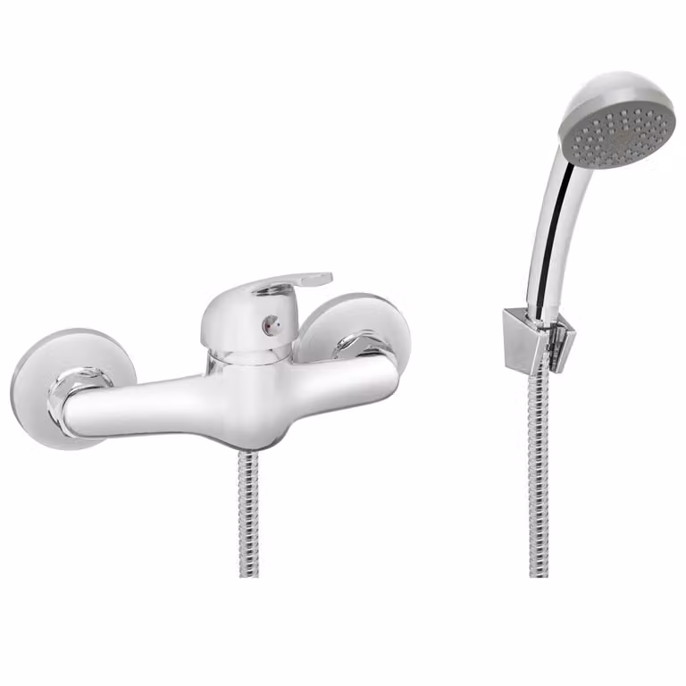 Miscelatore doccia Invena con set doccia Mitris cromo