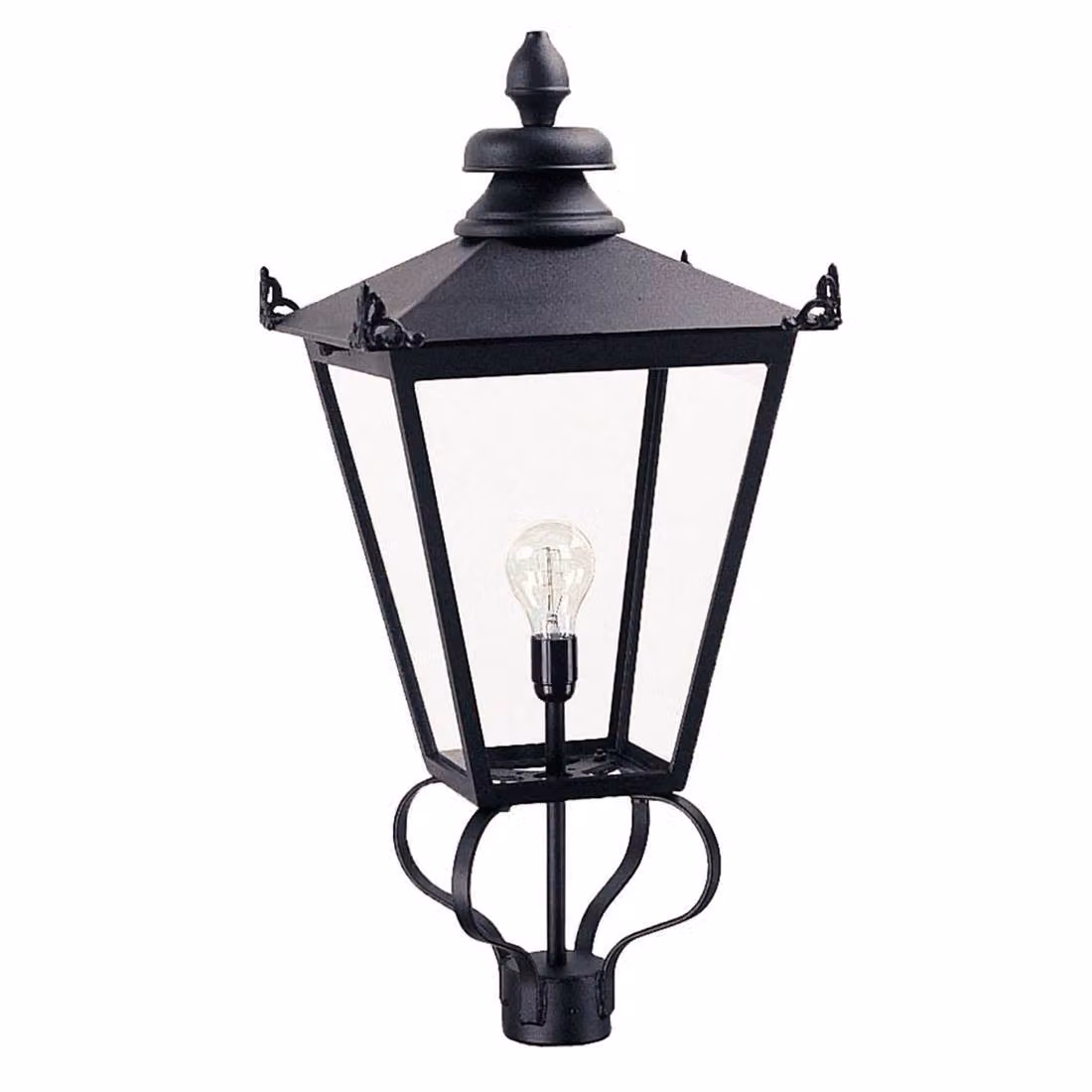 Testa di lampada retrò nera E27 60W Wilmslow Elstead