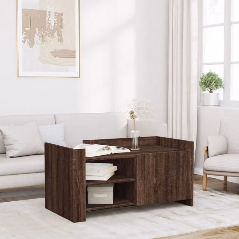 Maison Exclusive - Tavolino da salotto effetto rovere marrone 100x50x50 cm Materiale ligneo