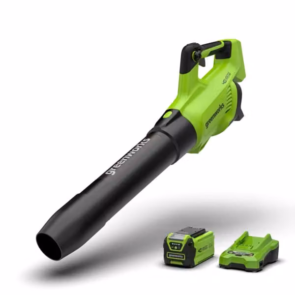 Greenworks 40V Soffiatore 193 km/h Gen. II - Batteria 2Ah