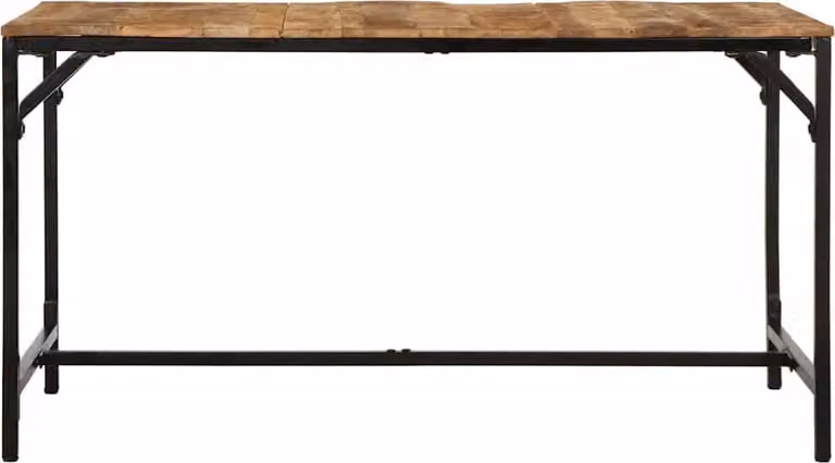 vidaXL Tavolo da pranzo 140x70x75 cm Legno massiccio grezzo di mango