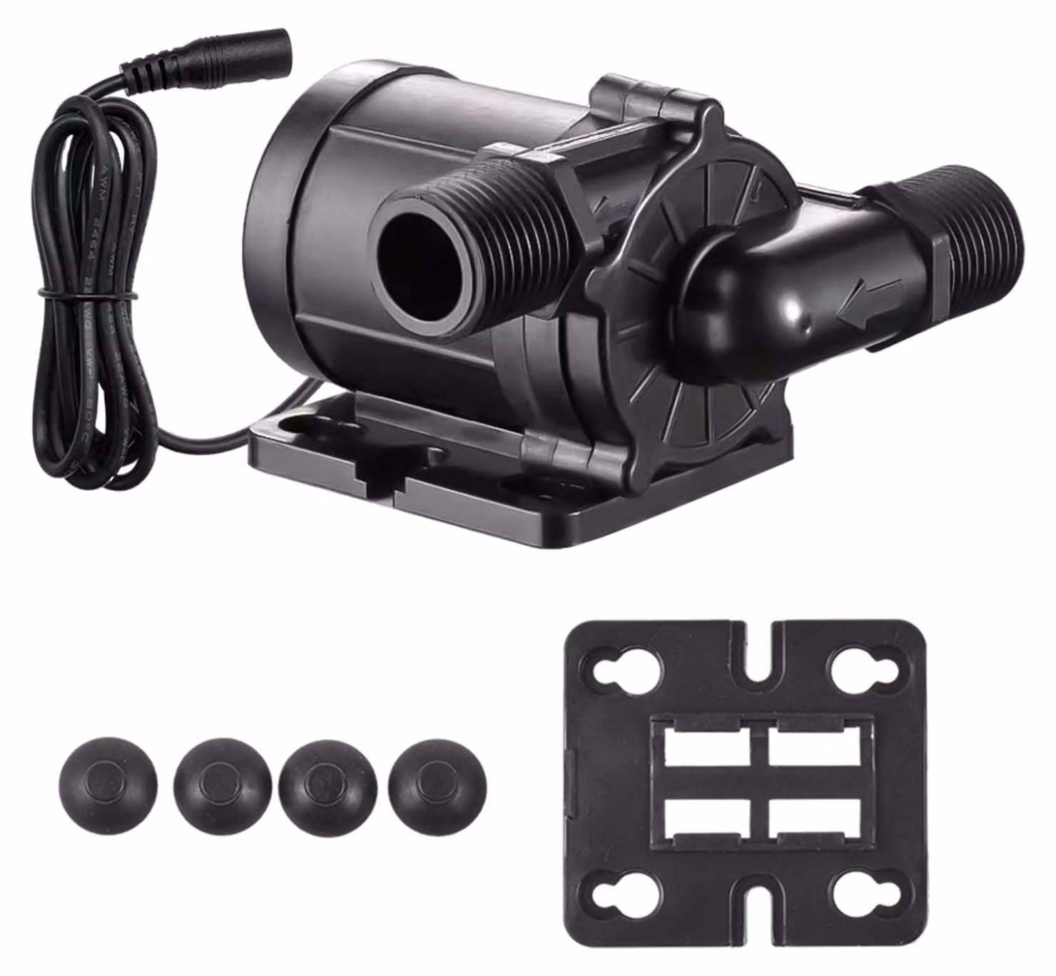 Pompa sommergibile DC 24 V, angolo di inclinazione di 180 gradi, a basso rumore, mini pompa sommergibile, portata massima di 12 metri, motore brushless, portata di 700 litri/ora, ideale per lavastoviglie da tavolo/fontane, riscaldamento per acquari