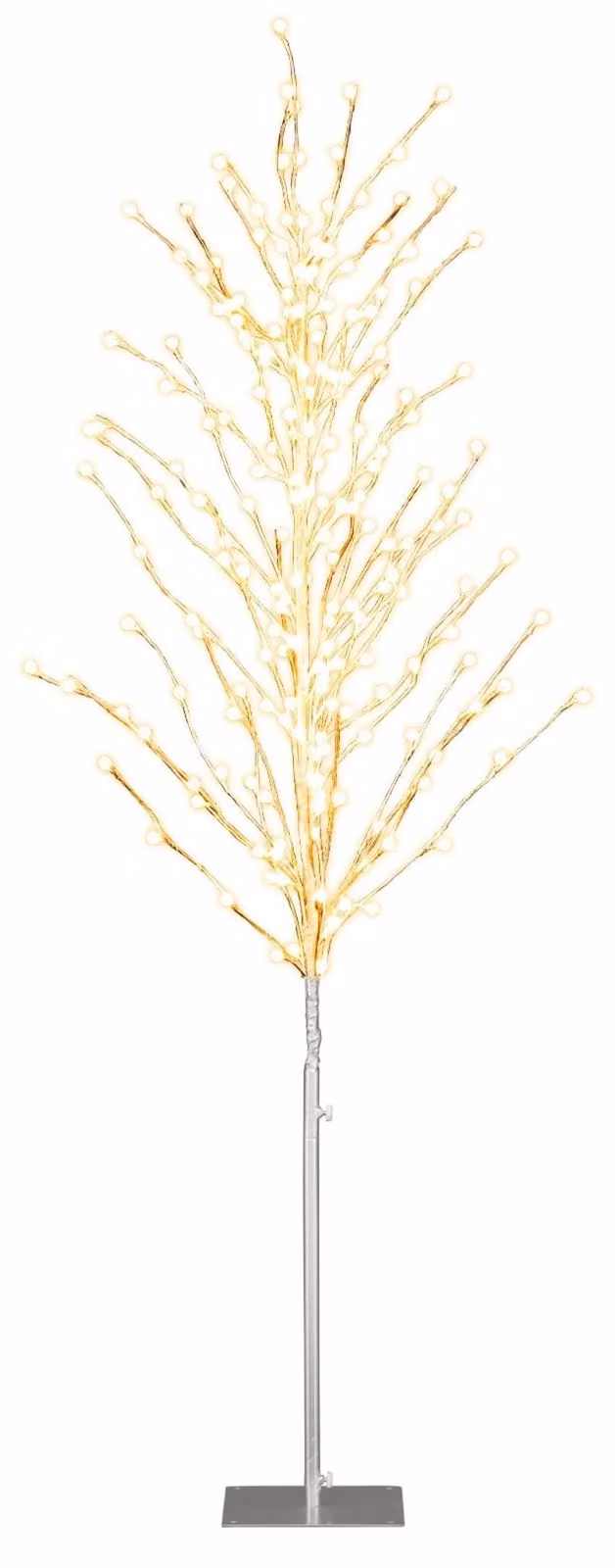 Betulla a LED da 186 cm con luci bianche calde