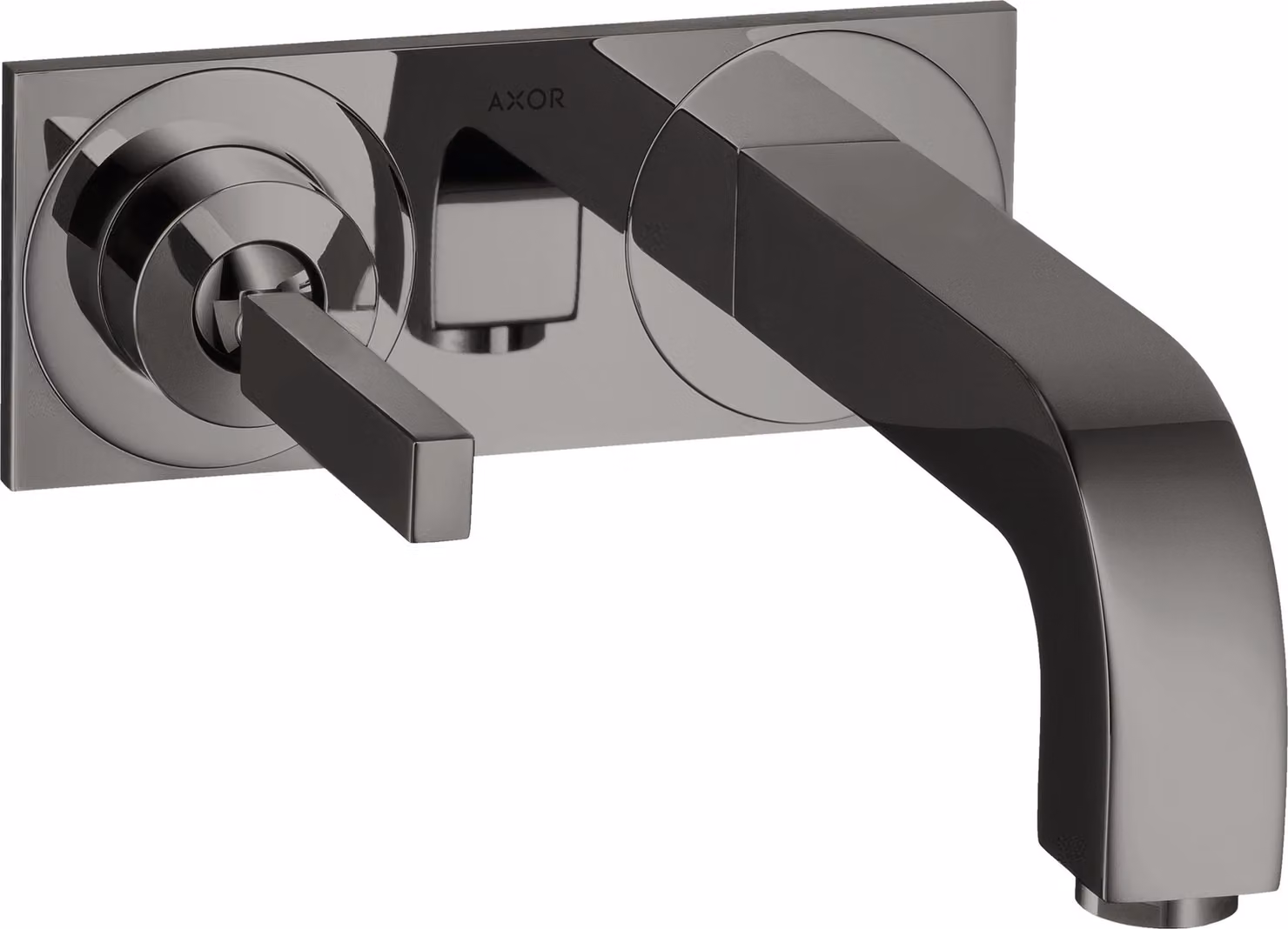 hansgrohe AXOR Citterio mitigeur monocommande de lavabo encastré, plaque pour montage mural, bec 165mm, 39112330, 39112330