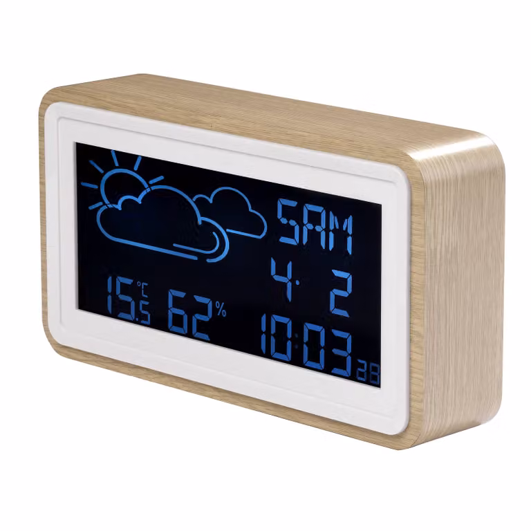 Stazione meteo con orologio e calendario