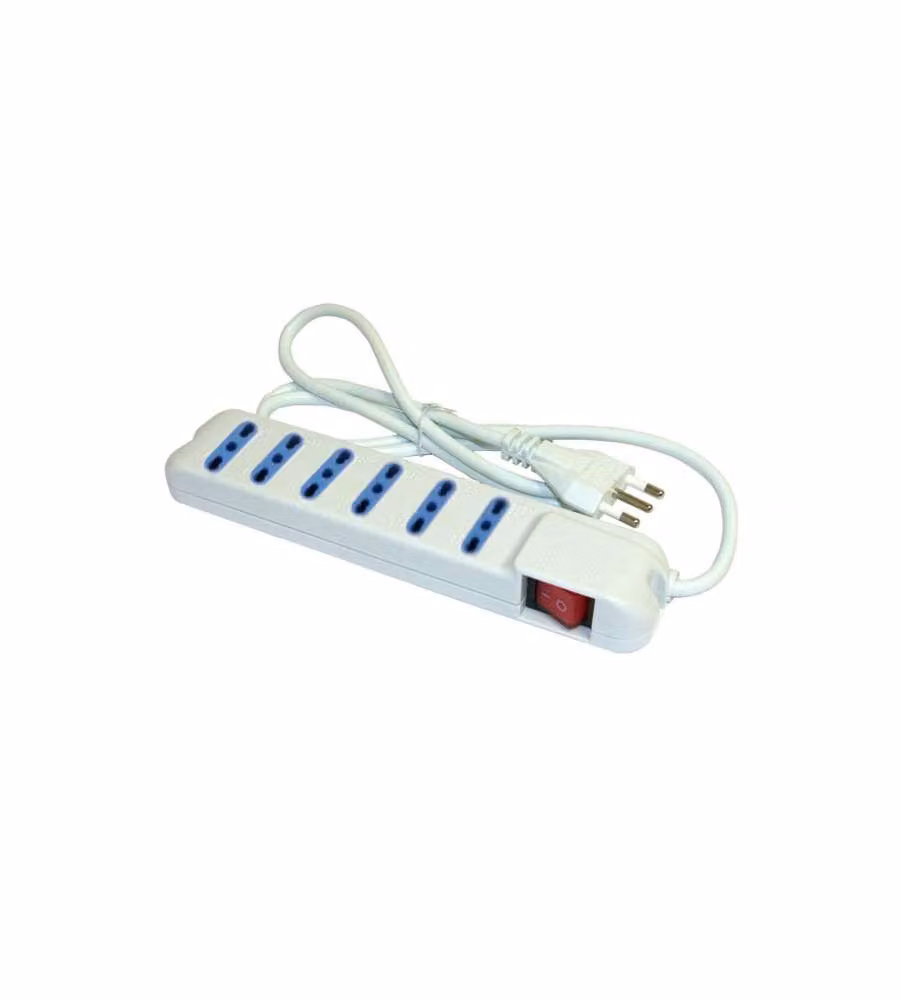 Multipresa 6X2P+T con Interruttore Syntesy 00338