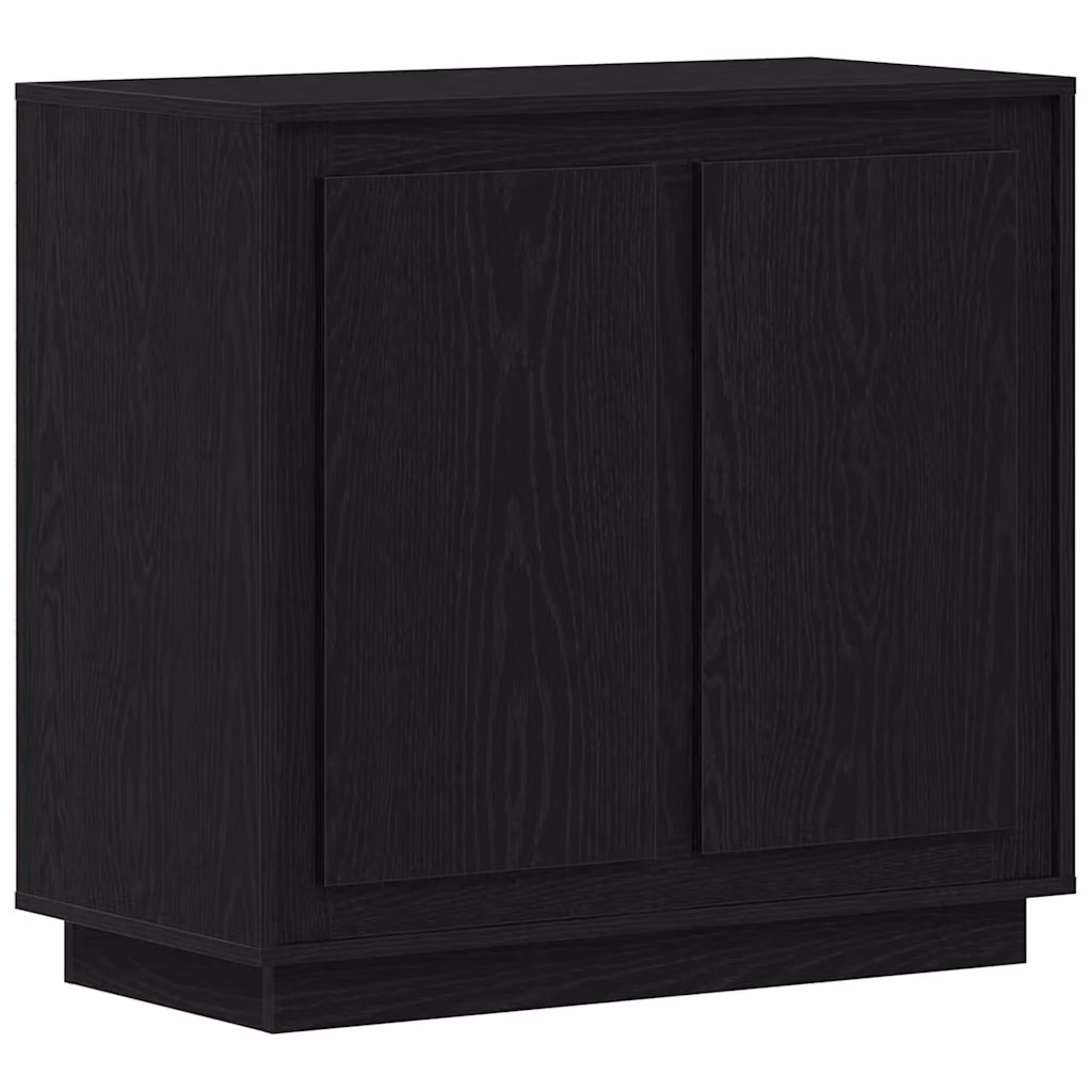 Credenza Buffet Armadio da Cucina vidaXL in Legno Rovere e Nero L: 80 cm, P: 40 cm, H: 75 cm – 2