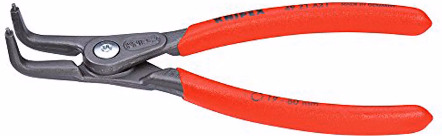 Pinza per anelli di sicurezza piegata A31 con molla, Knipex | 4003773048848