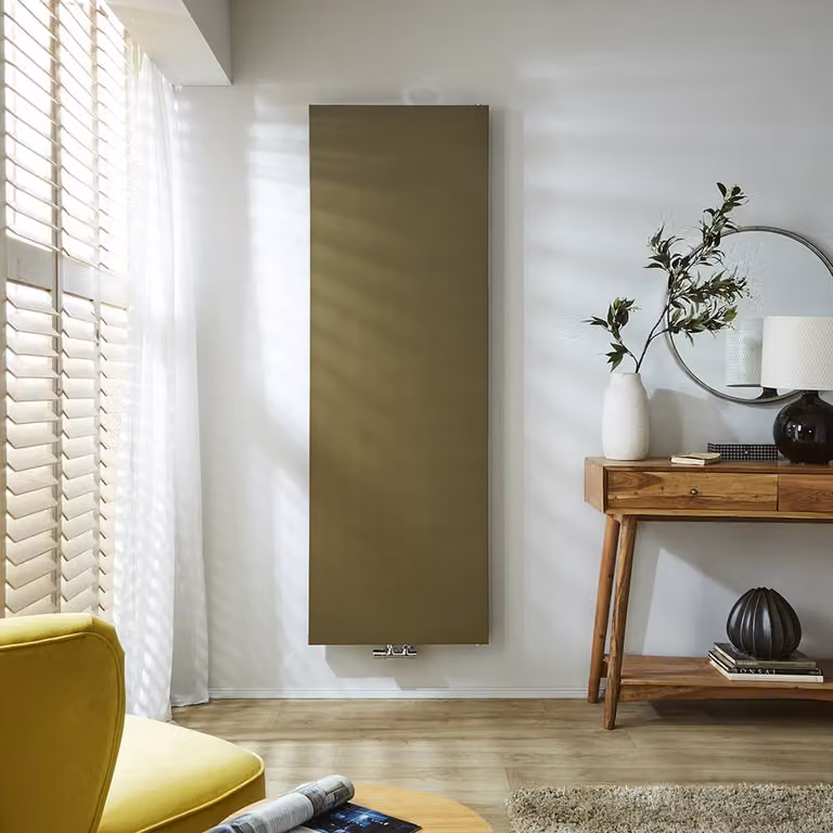Radiatore Verticale Piatto Oro Antico 1800x600mm - Rubi