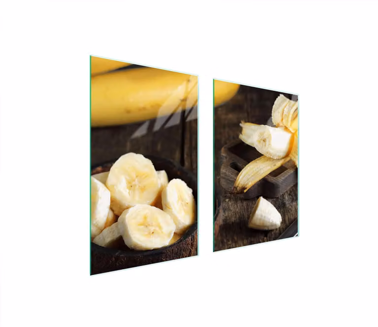 Pannello Di Protezione In Vetro Per Cucina 65X52 Banane