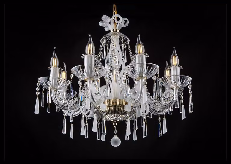 Decken Lampe Hänge Pendel Leuchte Strahler Luster Kronleuchter Bohemia
